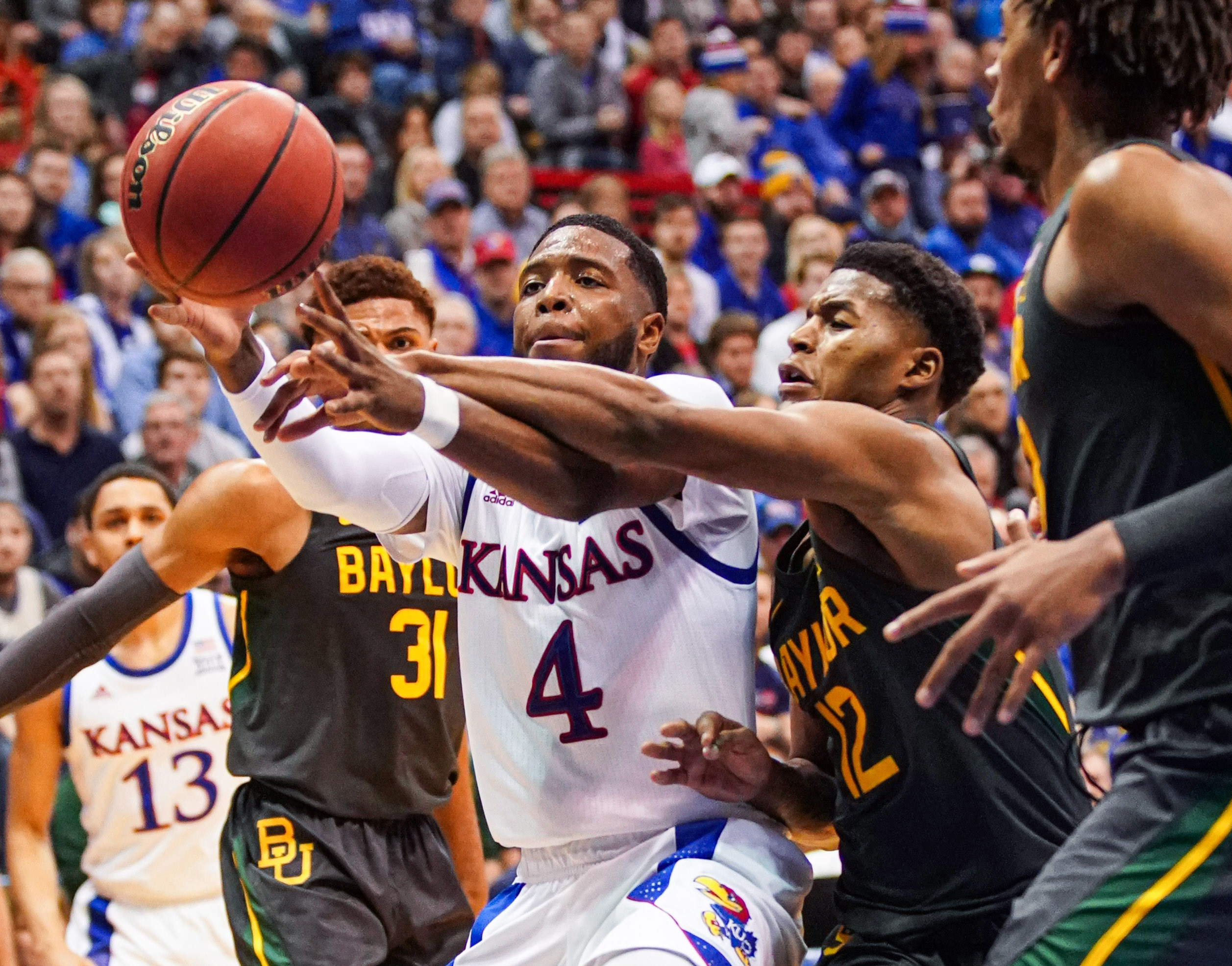 NCAA Basketball: Baylor at Kansas